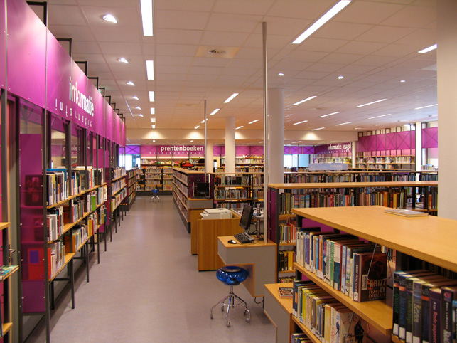 Bibliotheek Inrichting | Bibliotheek Decoratie | Bibliotheek Belettering | Bibliotheek Bewegwijzering